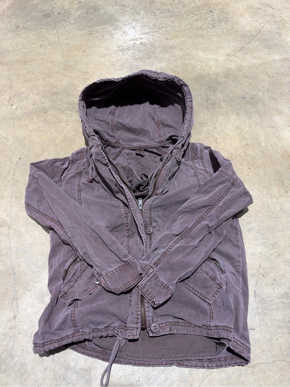 American eagle Y2K woman’s purple utility  jacket